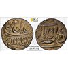 Image 1 : AWADH: AR rupee (11.24g), Muhammadabad Banaras, AH1223 year 26, PCGS AU55