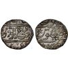 Image 1 : MARATHA CONFEDERACY: Aurangnagar, AR rupee (11.32g), year 12, bold XF-AU