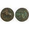 Image 1 : MYSORE: Tipu Sultan, 1782-1799, AE paisa (11.35g), Farrukhyab Hisar, AM1216, VF-XF