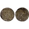 Image 1 : SIKH EMPIRE: AR nanakshahi rupee (11.12g), Amritsar, VS[18]97, Unc