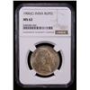 Image 2 : BRITISH INDIA: Edward VII, 1901-1910, AR rupee, 1906(c), NGC MS62