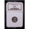 Image 2 : BRITISH INDIA: George V, 1910-1936, AR 1/4 rupee, 1914(c), NGC MS65