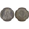 Image 1 : BRITISH INDIA: George V, 1910-1936, AR 1/2 rupee, 1928(b), NGC MS64