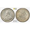 Image 1 : BRITISH INDIA: George V, 1910-1936, AR rupee, 1911(b), PCGS MS61