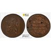 Image 1 : AUSTRIAN NETHERLANDS: United Belgian States, AE 2 liards / oorden, Brussels, 1790, PCGS MS63 BN