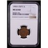 Image 2 : CRETE: Cretan State, AE 2 lepta, 1900-A, NGC MS64 RD