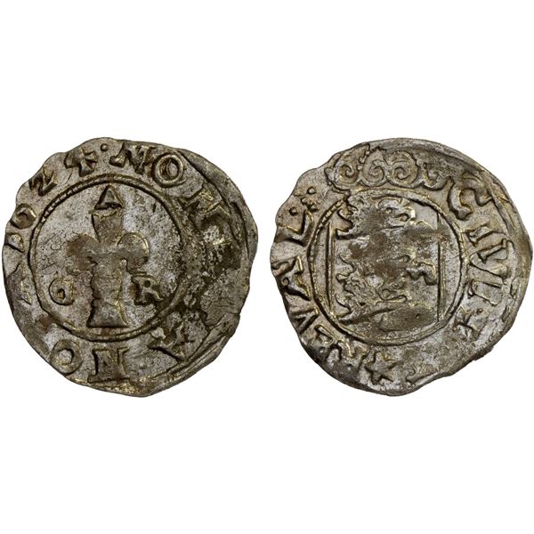 ESTONIA: SWEDISH: Gustav II Adolf, 1621-1632, AR rundstück / öre, Reval, 1624, AU