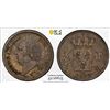 Image 1 : FRANCE: Louis XVIII, 2nd Reign, 1815-1824, AR 1/4 franc, 1823-A, PCGS AU55
