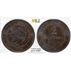 Image 1 : FRANCE: Third Republic, AE 2 centimes, 1878-A, PCGS MS66 BN
