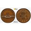 Image 1 : FRANCE: Third Republic, AE medal, 1878, PCGS MS65 RB