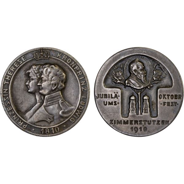 BAVARIA: AR medal (15.00g), 1910, XF
