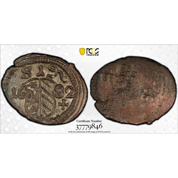 NUREMBERG: Free Imperial City, AR pfennig, 1682, PCGS MS64