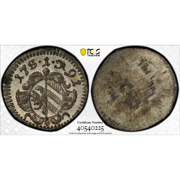 NUREMBERG: Free Imperial City, AR pfennig, 1791, PCGS MS64