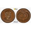 Image 1 : SAXE-WEIMAR-EISENACH: Karl Friedrich, 1828-1853, AE medal (39.62g), ND (1829), PCGS MS63