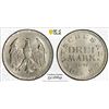 Image 1 : GERMANY: Weimar Republic, AR 3 mark, 1924-E, PCGS MS65