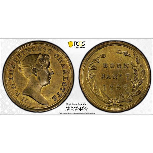 GREAT BRITAIN: AE medalet, ND (1817), PCGS MS64