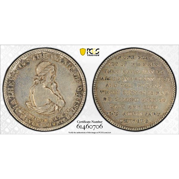 GREAT BRITAIN: AE medalet, ND (ca. 1818), PCGS AU58