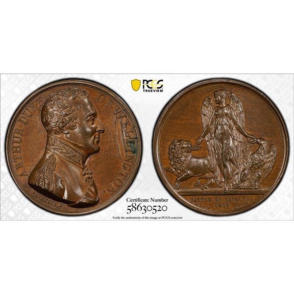 GREAT BRITAIN: AE medal, ND (1820), PCGS Specimen 64
