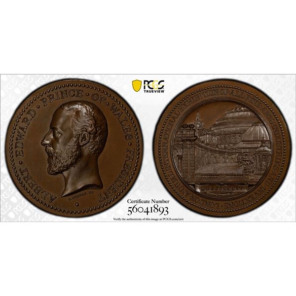 GREAT BRITAIN: AE medal (77.82g), 1874, PCGS Specimen 66