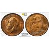 Image 1 : GREAT BRITAIN: George V, 1910-1936, AE penny, 1919, PCGS MS64 RD