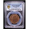Image 2 : GREAT BRITAIN: George V, 1910-1936, AE penny, 1919, PCGS MS64 RD