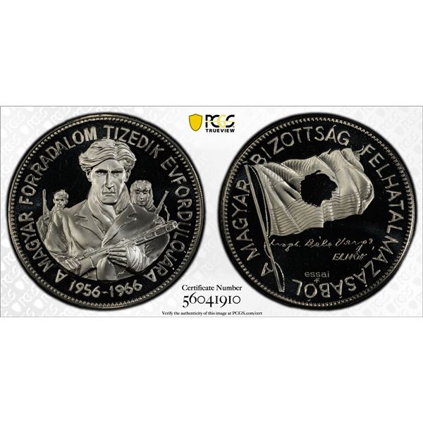 HUNGARY: AR medal, 1966, PCGS Specimen 68