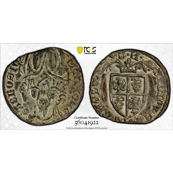 MILAN: Filippo Maria Visconti, 1412-1447, AR grosso, ND (1412-1447), PCGS AU58