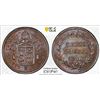 Image 1 : PAPAL STATES: Gregory XVI, 1831-1846, AE 1/2 (mezzo) baiocco, 1840-R year X, PCGS MS64 BN