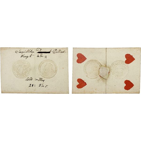 NETHERLANDS: Dutch Republic, assay receipt, ND (ca. 1760), VF-XF
