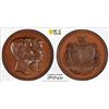 Image 1 : SWEDEN: Oscar II, 1872-1905, AE medal (34.61g), 1881, PCGS Specimen 65