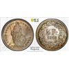 Image 1 : SWITZERLAND: Confederation, AR 1/2 franc, 1948-B, PCGS MS67