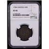 Image 2 : ANGOLA: Maria I & Pedro III, 1777-1786, AR 4 macutas, 1784, NGC EF45