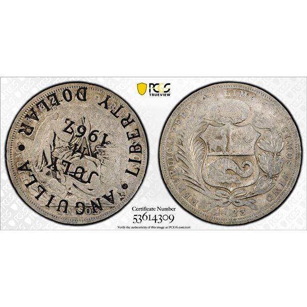 ANGUILLA: Provisional Government, AR liberty dollar, 1967, PCGS VF30