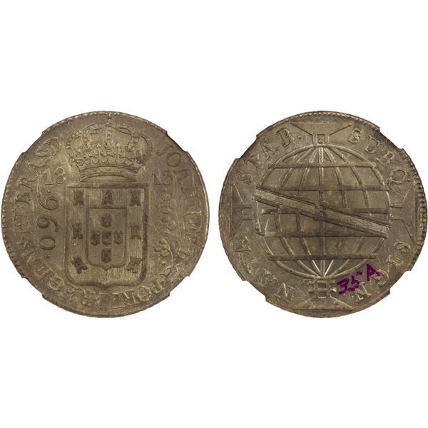 BRAZIL: João, regent, 1799-1816, AR 960 reis, Rio de Janeiro, 1813-R, NGC AU details
