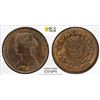Image 1 : CANADA: NEW BRUNSWICK: Victoria, 1837-1867, AE cent, 1864, PCGS MS63 BN