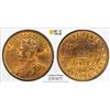 Image 1 : CANADA: NEWFOUNDLAND: George V, 1910-1936, AE cent, 1913, PCGS MS64 RB
