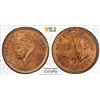 Image 1 : CANADA: NEWFOUNDLAND: George VI, 1936-1952, AE cent, 1943-C, PCGS MS64 RB
