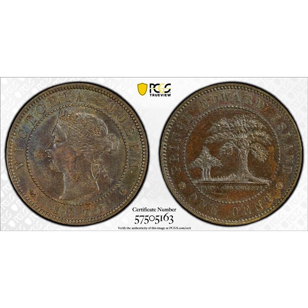 CANADA: PRINCE EDWARD ISLAND: Victoria, 1837-1873, AE cent, 1871, PCGS MS63 BN