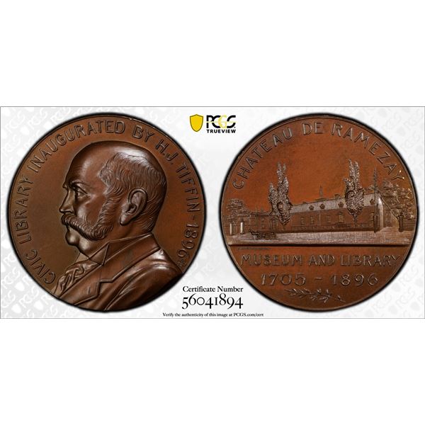CANADA: AE medal (62.05g), 1896, PCGS MS65