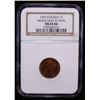 Image 2 : CANADA: George VI, 1936-1952, AE cent, 1947, NGC MS65 RD