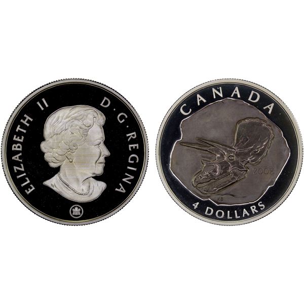 CANADA: Elizabeth II, 1952-2022, AR 4 dollars, 2008, Proof