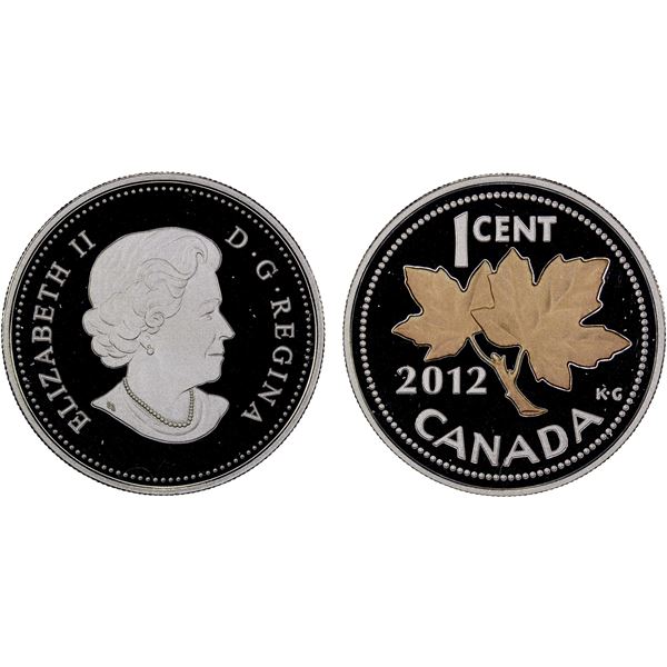 CANADA: Elizabeth II, 1952-2022, AR cent, 2012, Proof