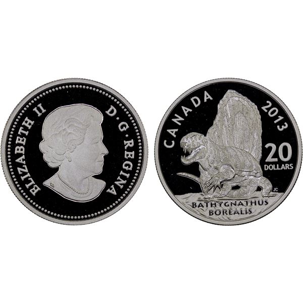 CANADA: Elizabeth II, 1952-2022, AR 20 dollars, 2013, Proof