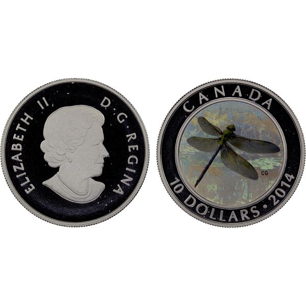 CANADA: Elizabeth II, 1952-2022, AR 10 dollars, 2014, Proof