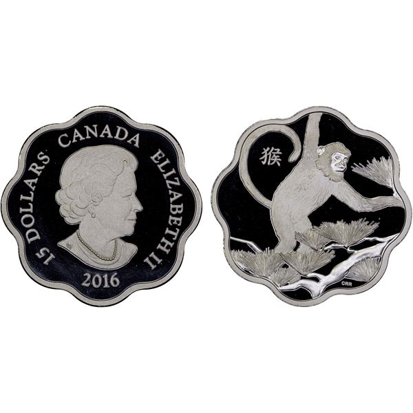 CANADA: Elizabeth II, 1952-2022, AR 15 dollars, 2016, Proof