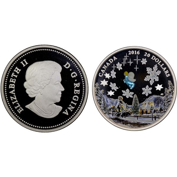 CANADA: Elizabeth II, 1952-2022, AR 20 dollars, 2016, Proof