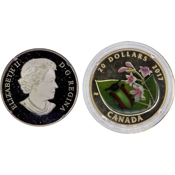 CANADA: Elizabeth II, 1952-2022, AR 20 dollars, 2017, Proof