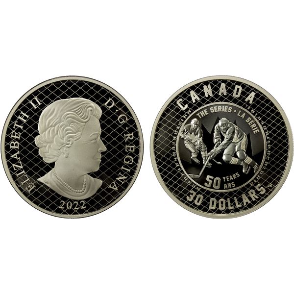 CANADA: Queen Elizabeth II, 1952-2022, AR 30 dollars, 2022, Proof