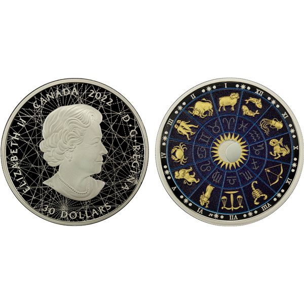 CANADA: Elizabeth II, 1952-2022, AR 30 dollars, 2022, Proof