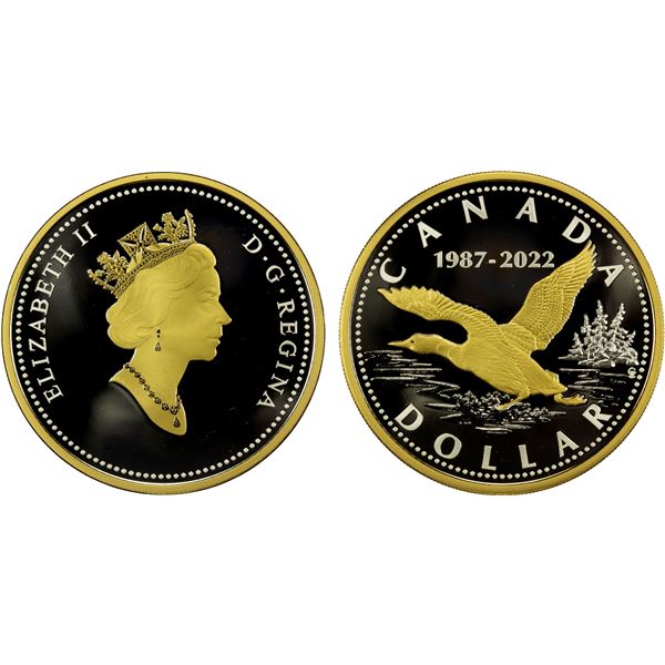 CANADA: Elizabeth II, 1952-1022, AR dollar, 2022, Proof